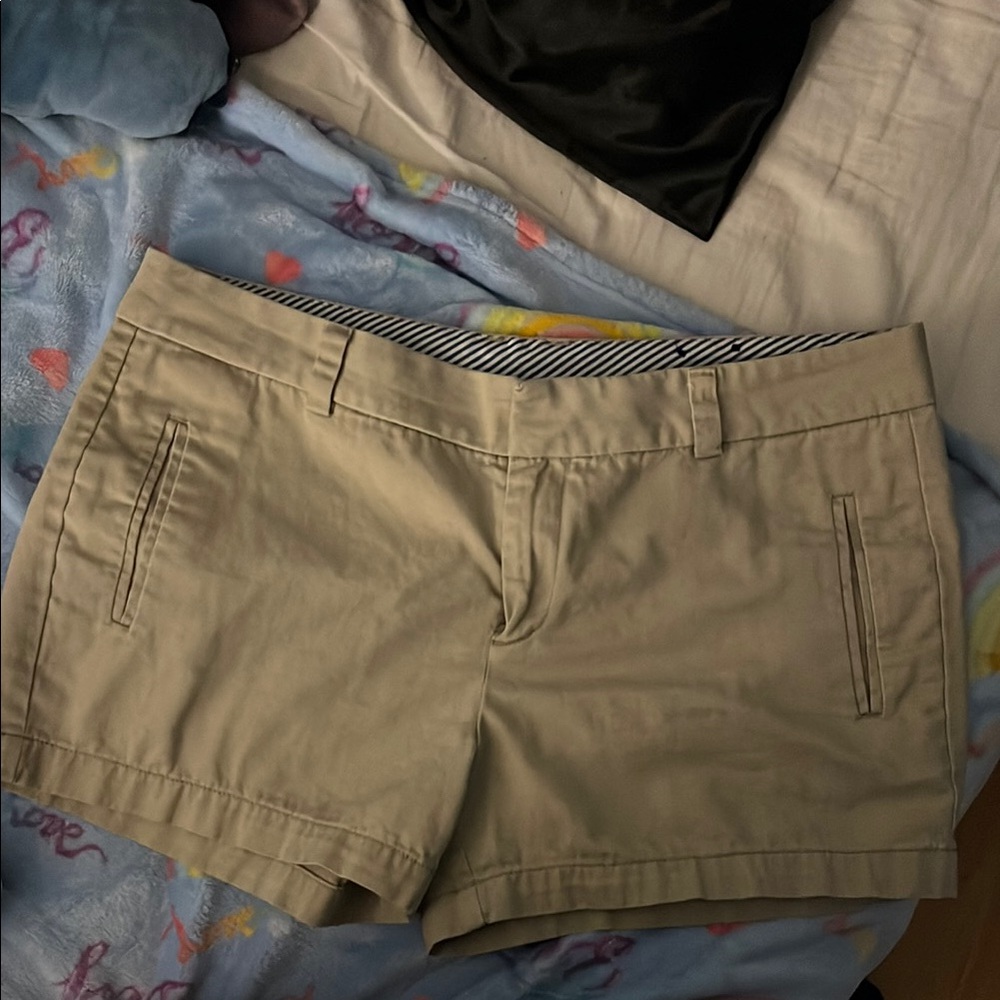 STYLUS Tan Bermuda Shorts Classic Cotton Blend
